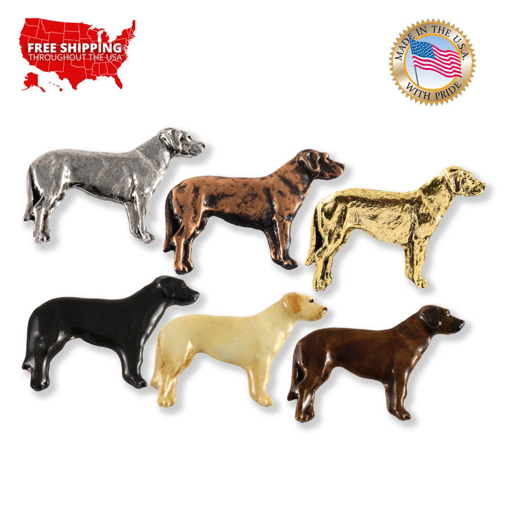 Labrador Retriver Dog Full Body Pin D412F