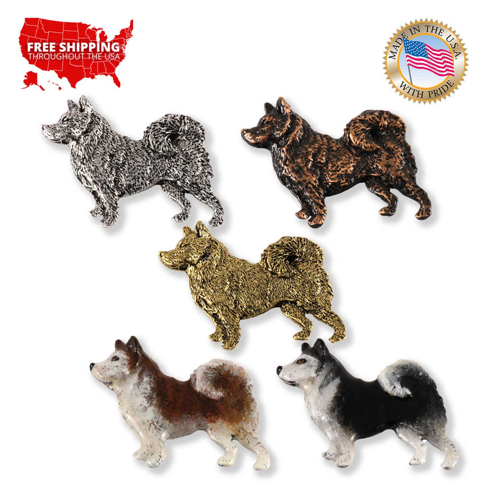 Malamute Dog Full Body Pin D418F