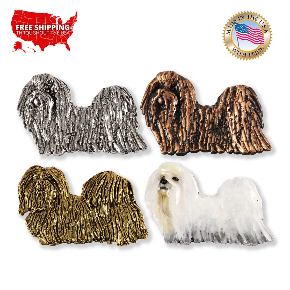 Maltese Full Body Pin D420F