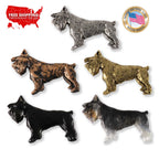 Schnauzer Dog Full Body Pin D458F