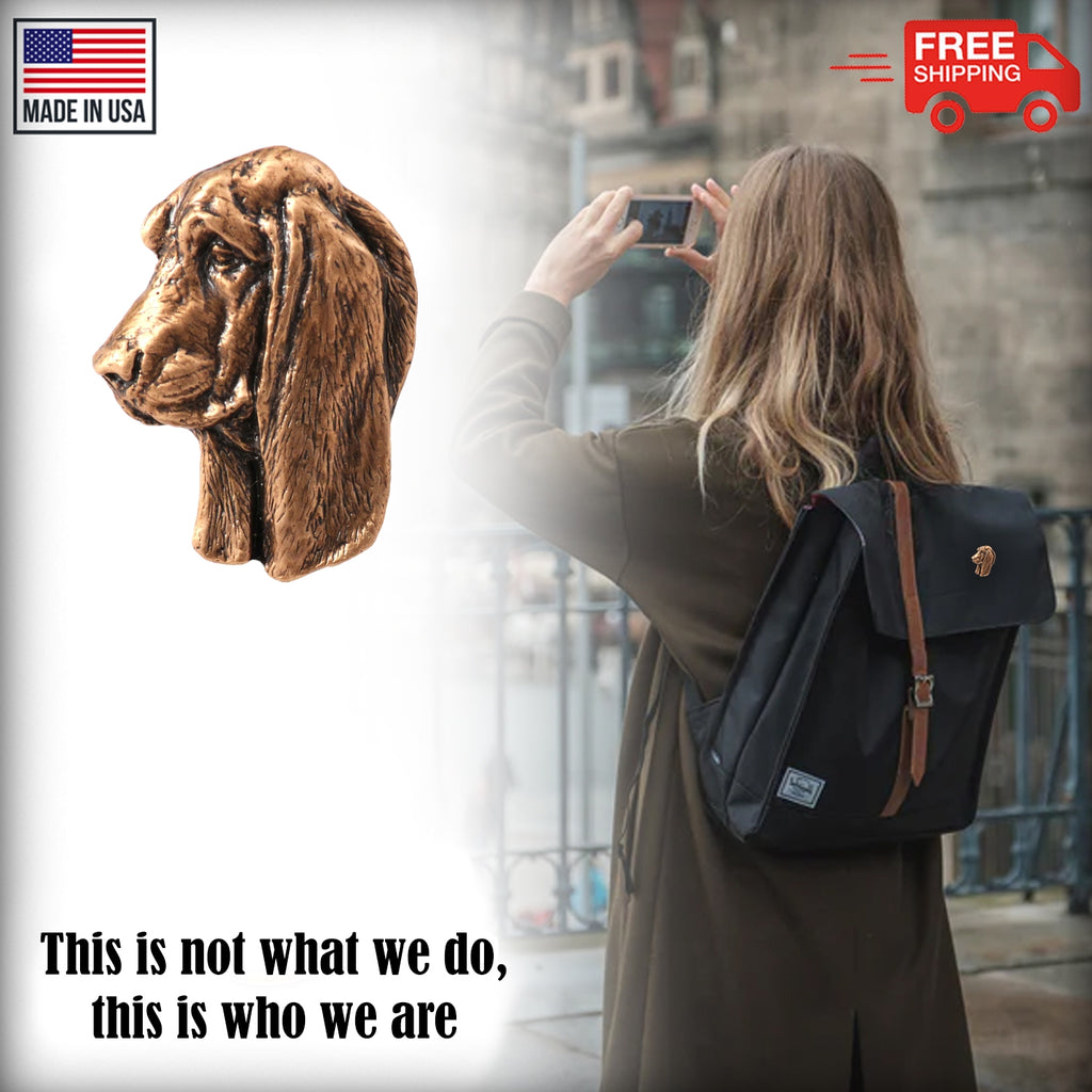 Basset Hound Dog Head Pin D020