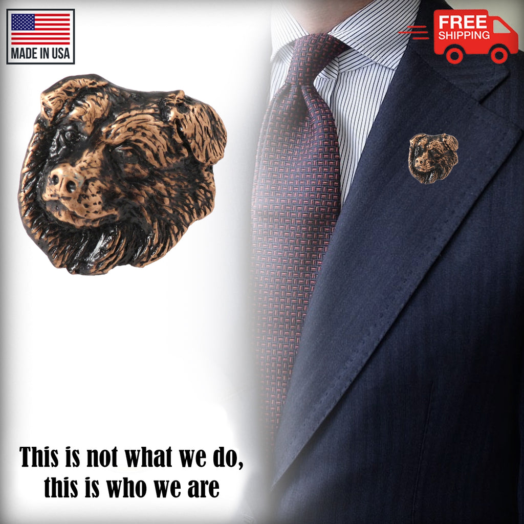 Border Collie Head Pin D030