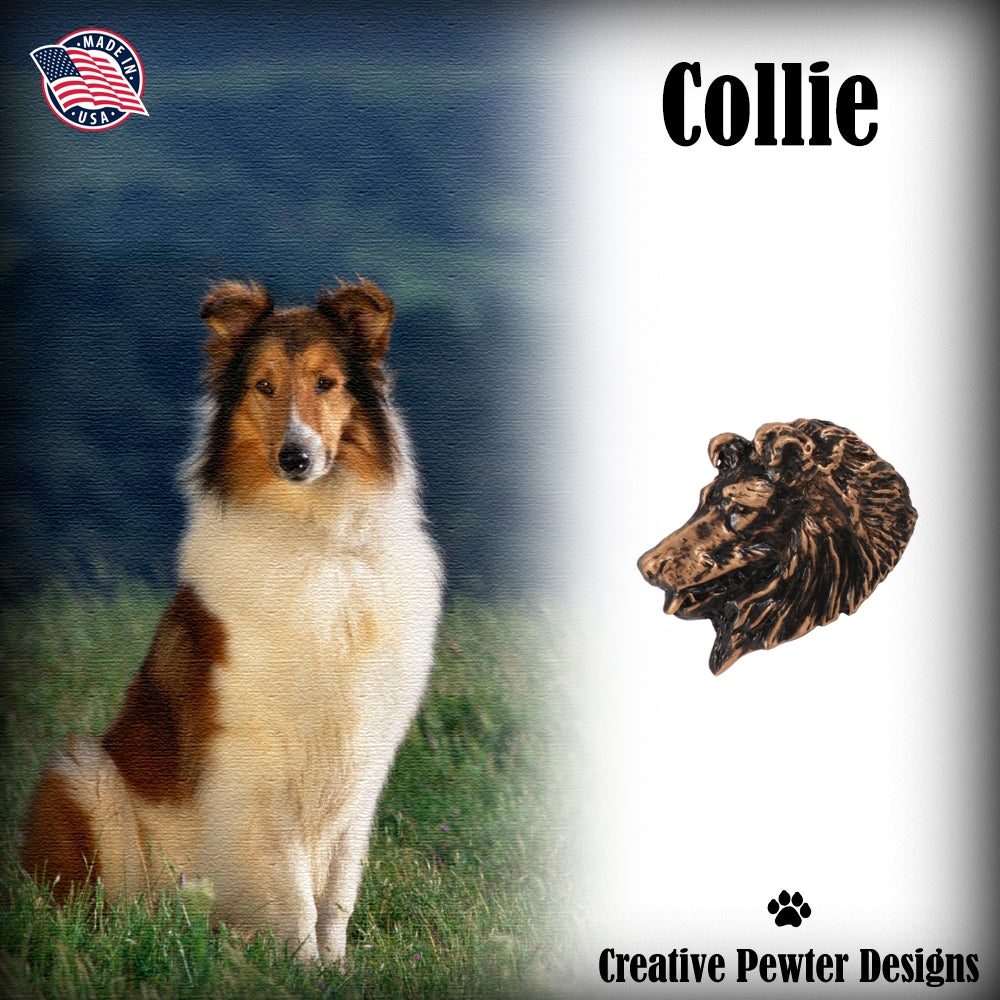 Collie Head Pin D058