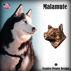 Malamute Dog Head Pin D118