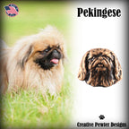 Pekingese Head Pin D136