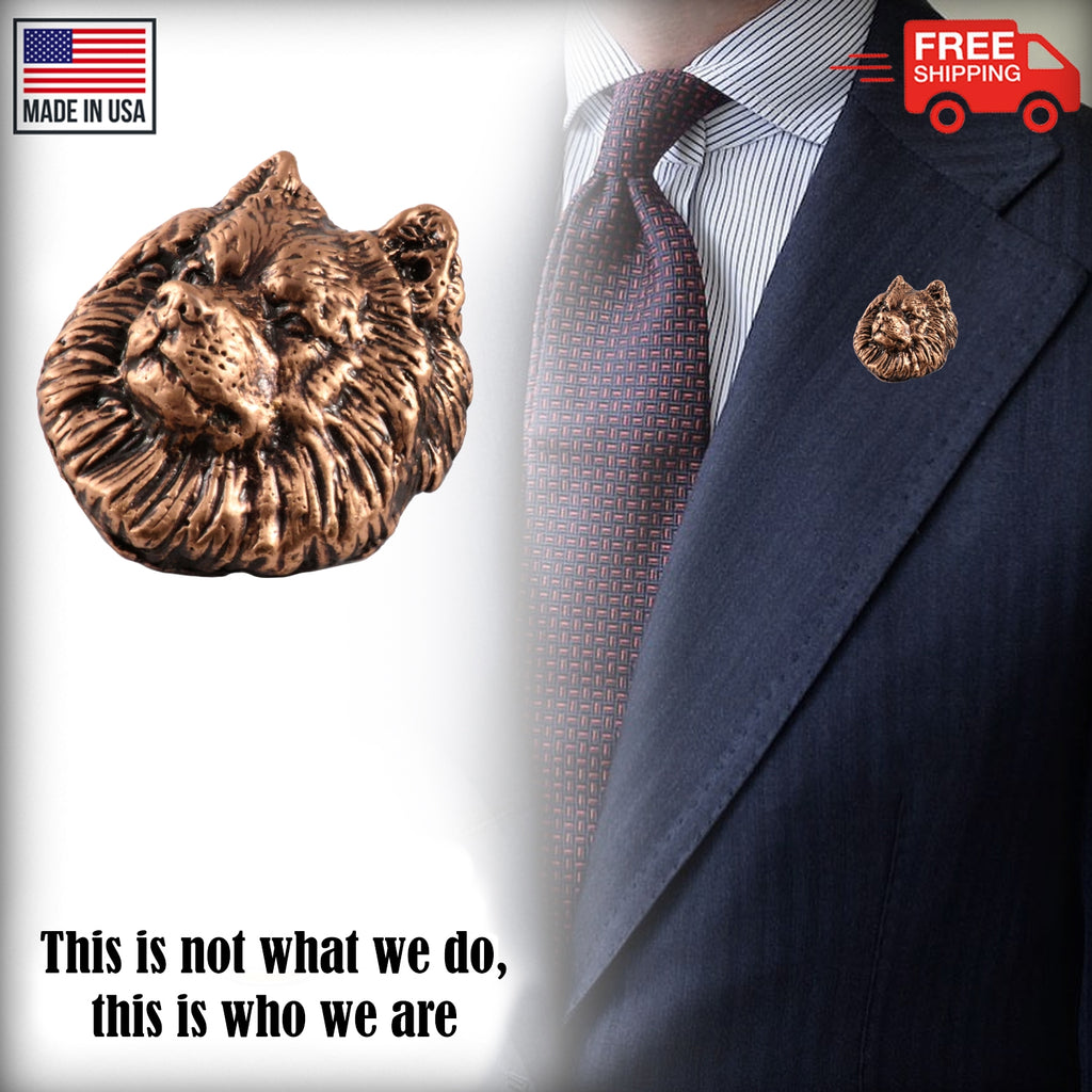 Samoyed Dog Head Pin D154