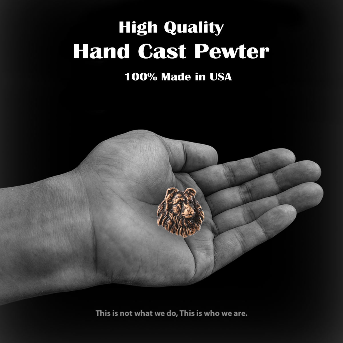Sheltie Dog Head Pin D164