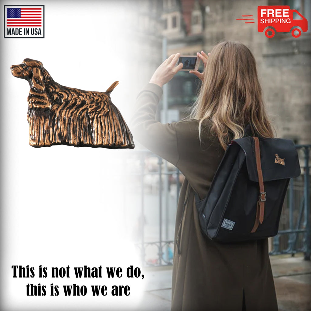American Cocker Spaniel Dog Full Body Pin D308F