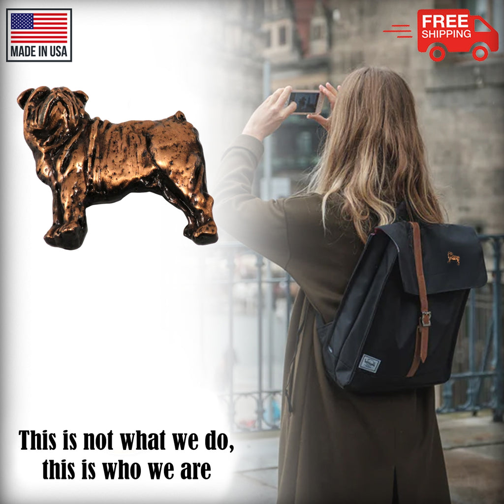 English Bulldog Full Body Pin D372F
