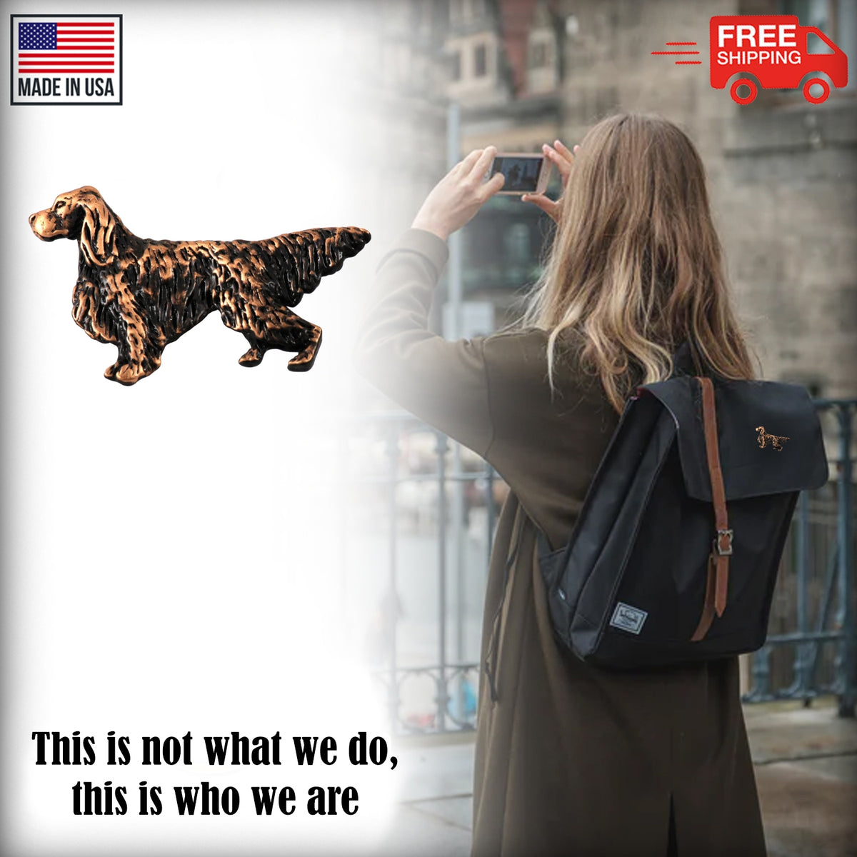 Flatcoated Retriever Dog Full Body Pin D380F