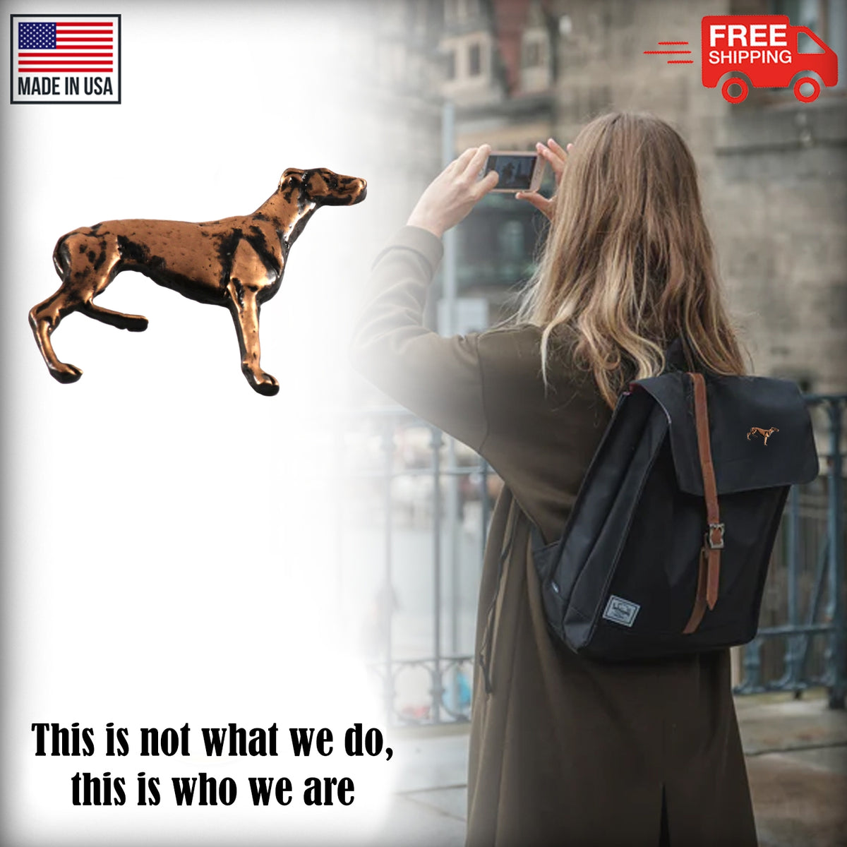 Greyhound Dog Full Body Pin D396F