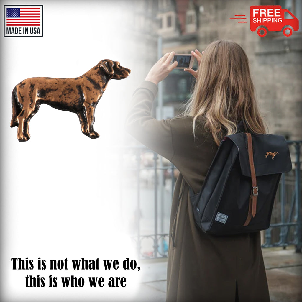 Labrador Retriver Dog Full Body Pin D412F