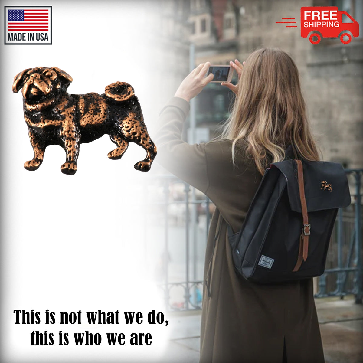 Pug Full Body Pin D448F
