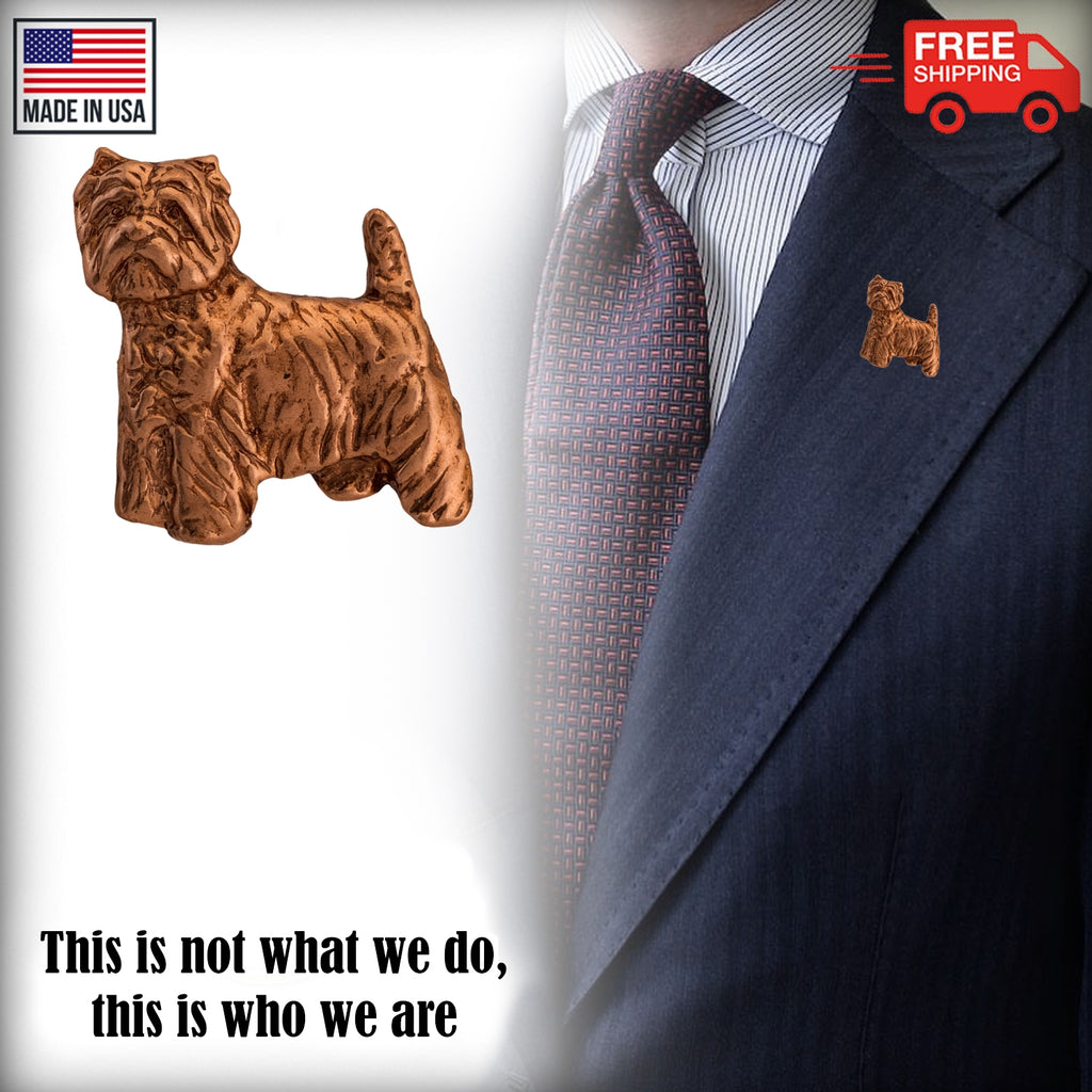 Westie Full Body Mini Pin D478MP