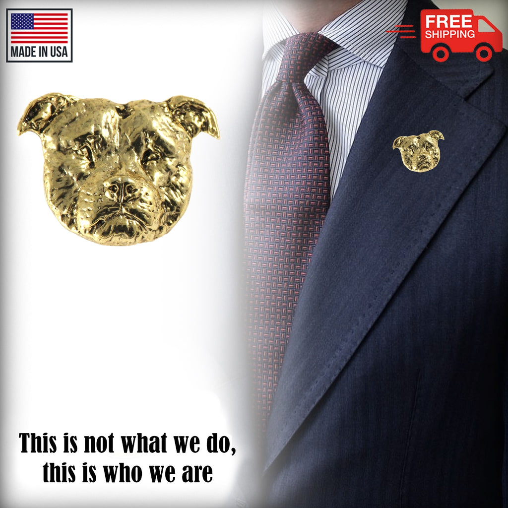 American Bulldog Head Pin D006