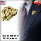 Bloodhound Dog Head Pin D028