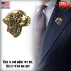 Brittany Dog Head Pin D038