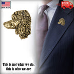 Irish Water Spaniel Dog Head Pin D102