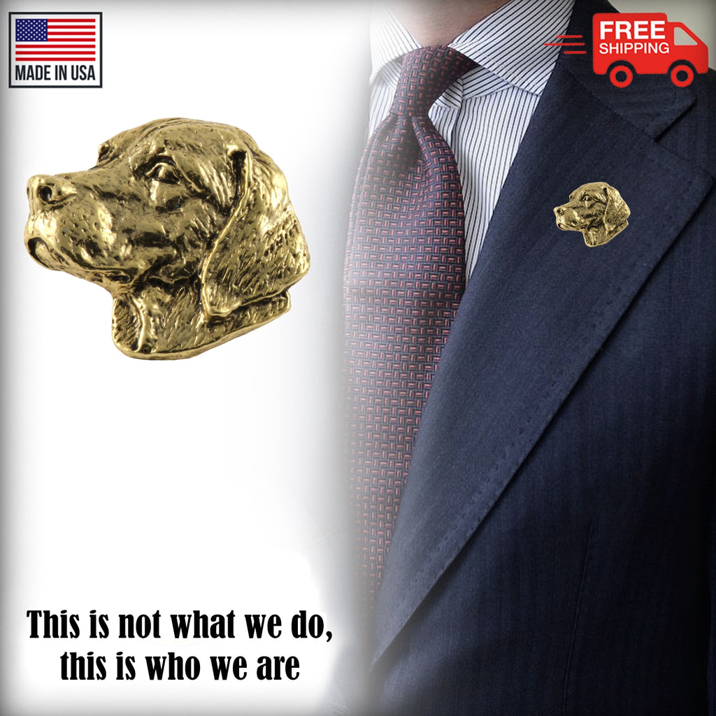 Labrador Retreiver Dog Head Pin D112