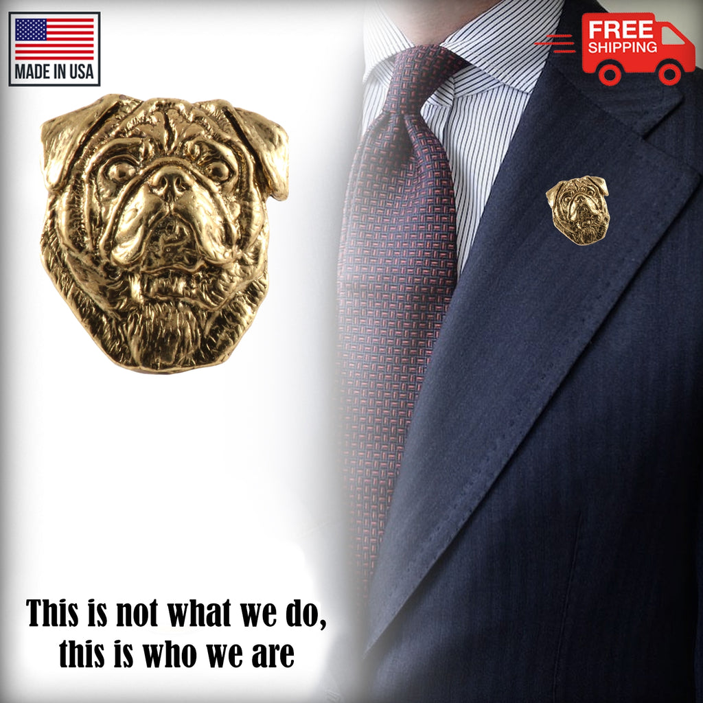 Pug Head Pin D148