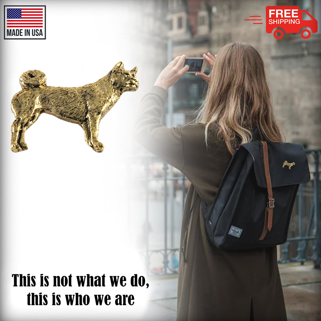 Akita Dog Full Body Pin D304F