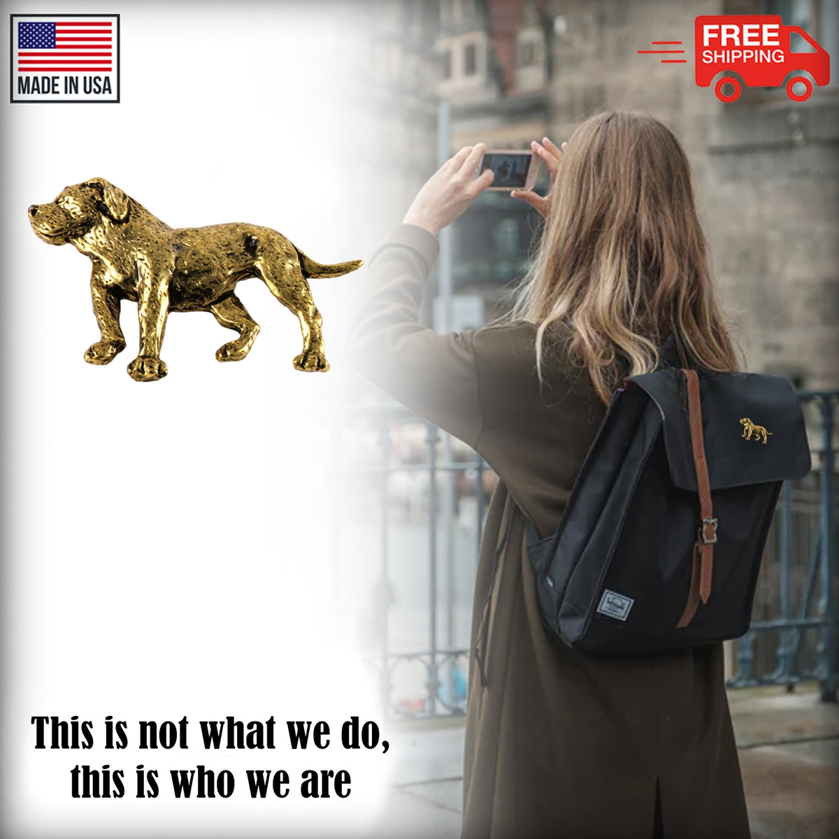American Bulldog Full Body Pin D306F
