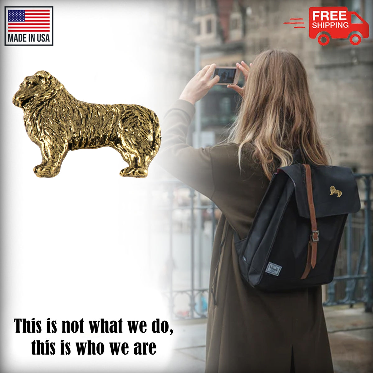 Australian Shepherd Full Body Pin D316F