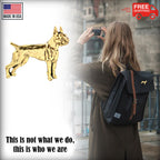 Boxer Dog Full Body Pin D336F