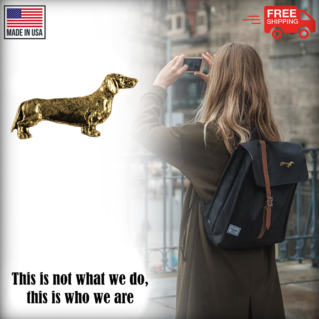 Dachshund Dog Full Body Pin D364F