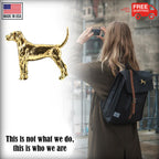 Fox Hound Dog Full Body Pin D381F