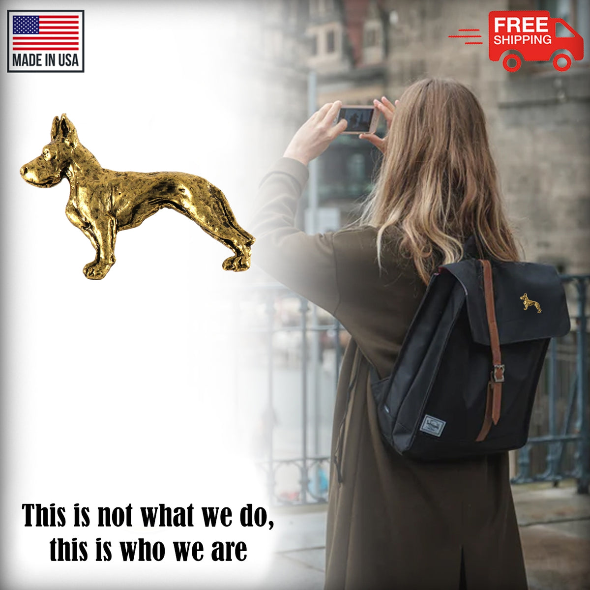 Great Dane Dog Full Body Pin D394F