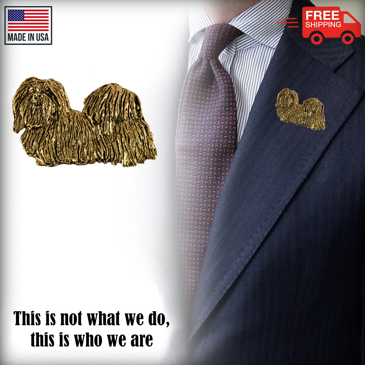 Maltese Full Body Pin D420F