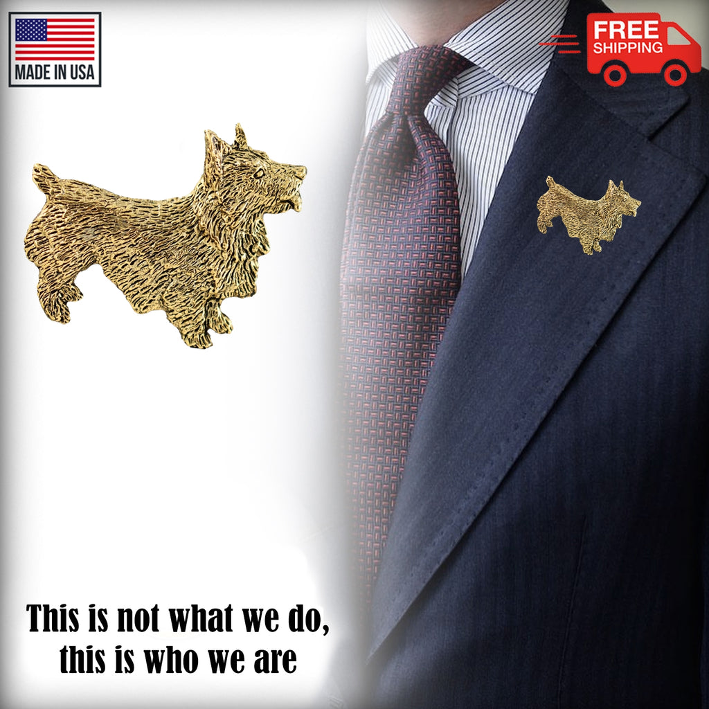 Norwich Terrier Dog Full Body Pin D428F