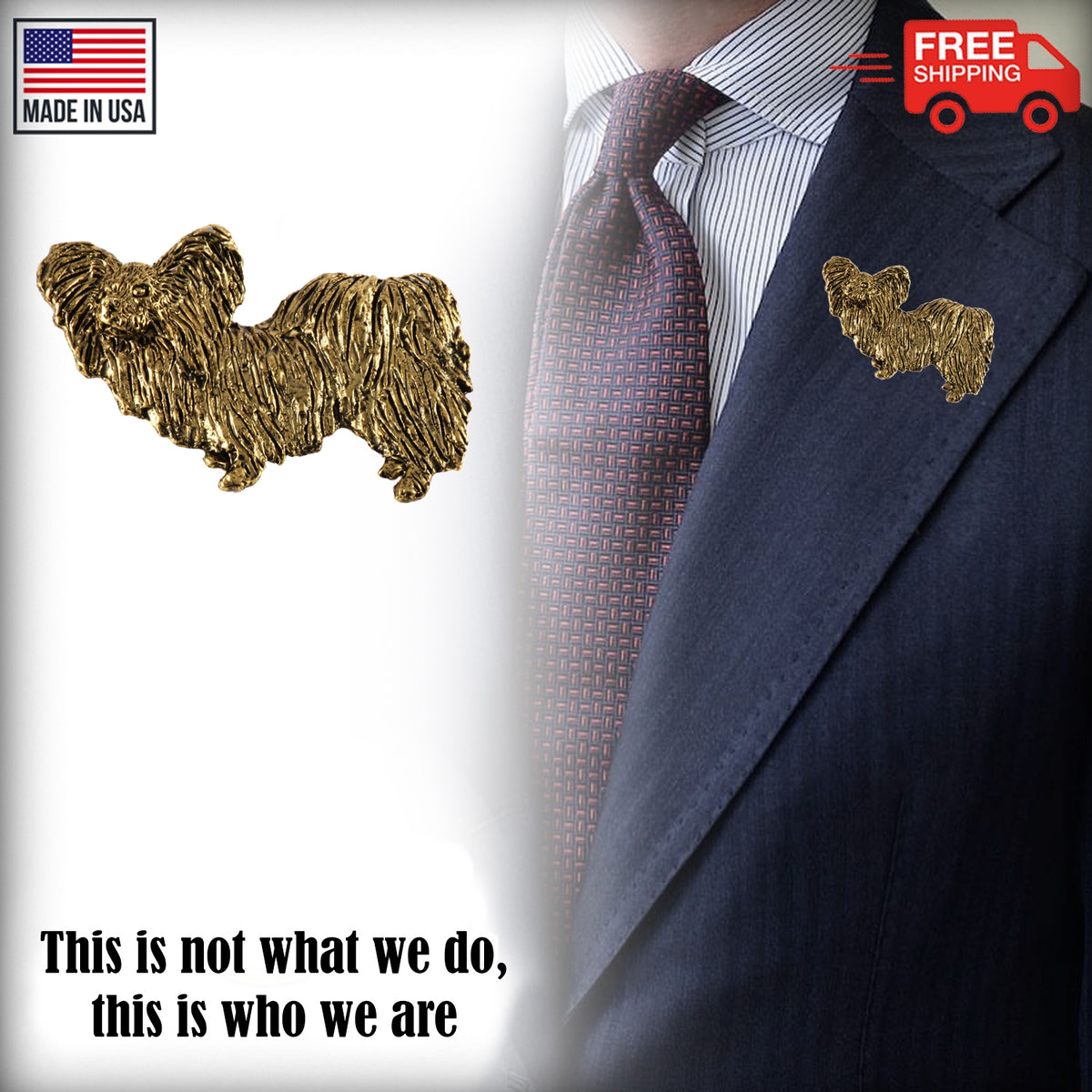 Papillon Full Body Pin D434F