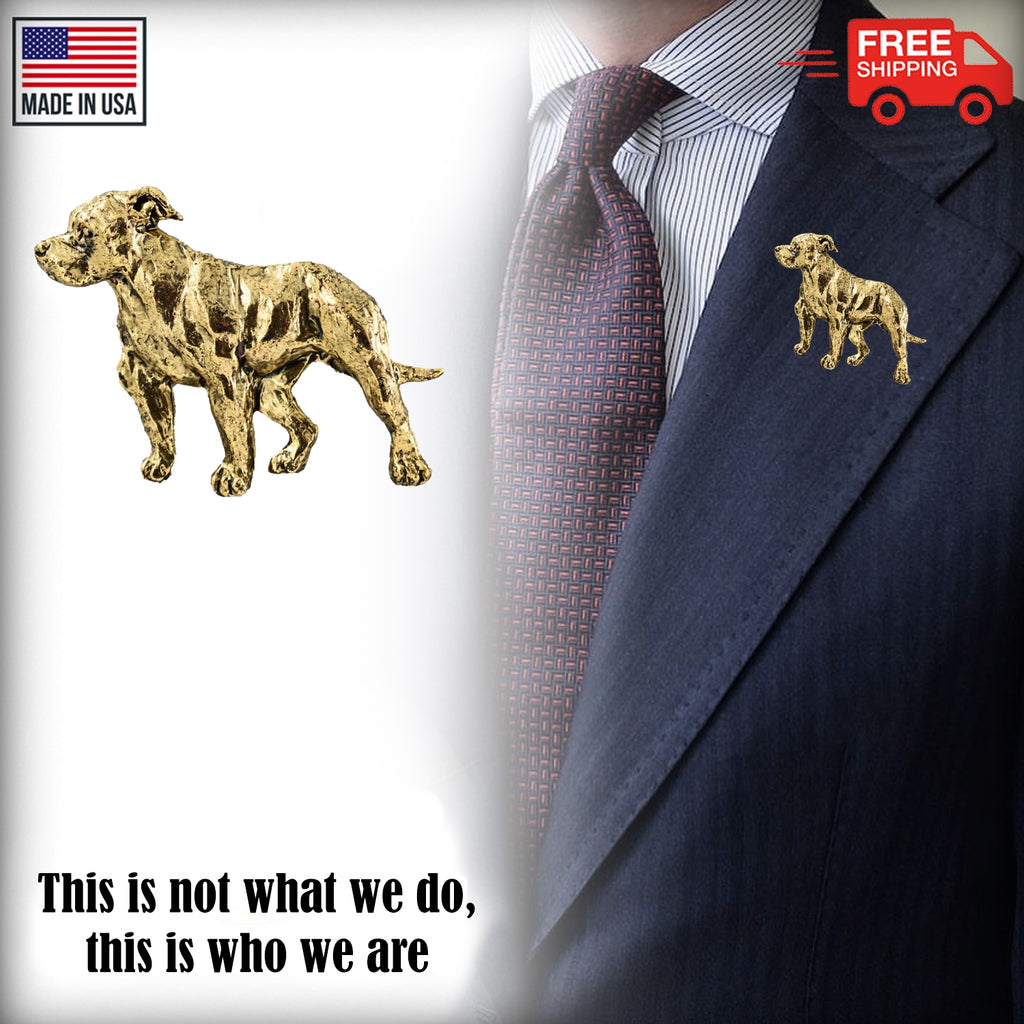 Pit Bull Dog Full Body Pin D438F