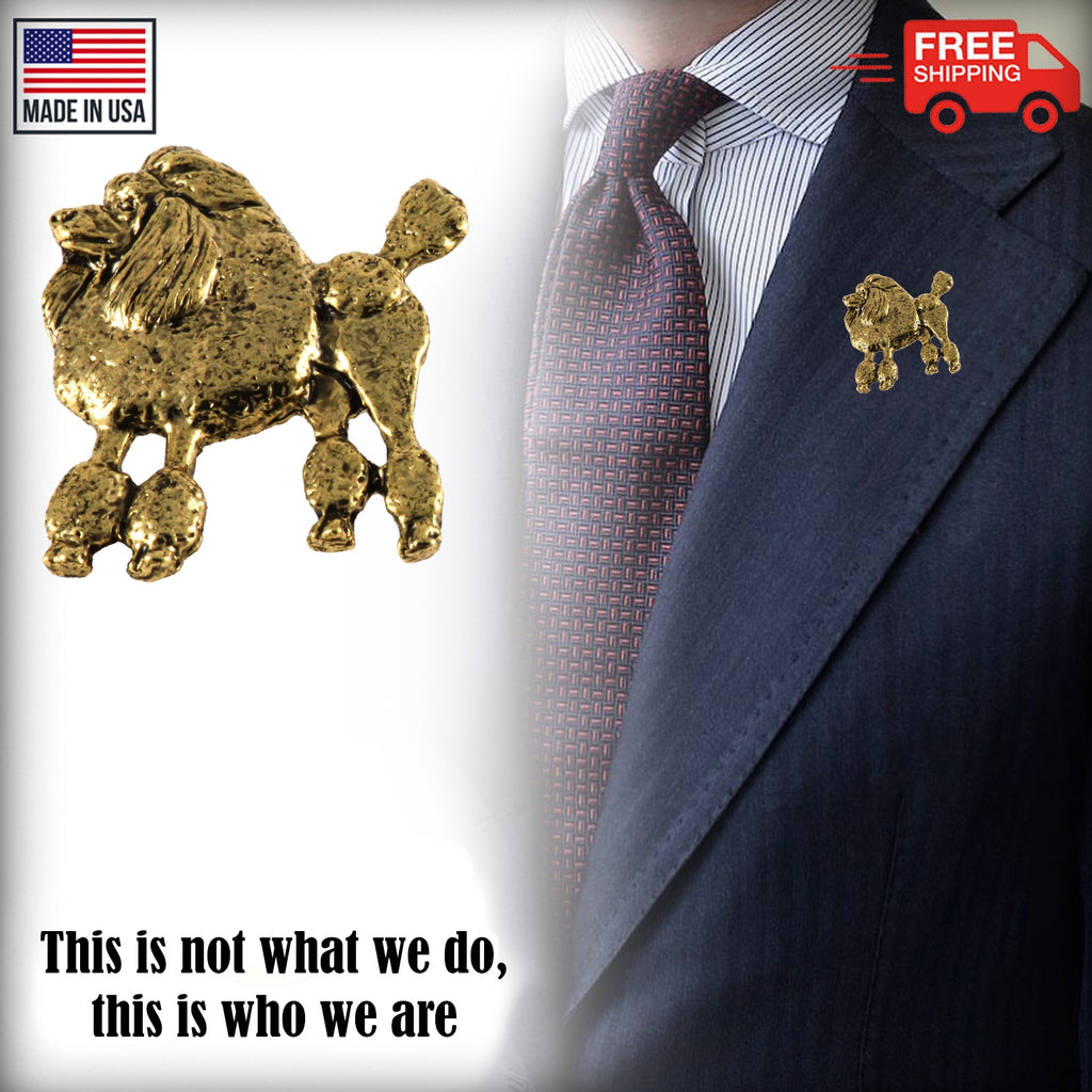 Poodle Dog - Standard Full Body Pin D442F