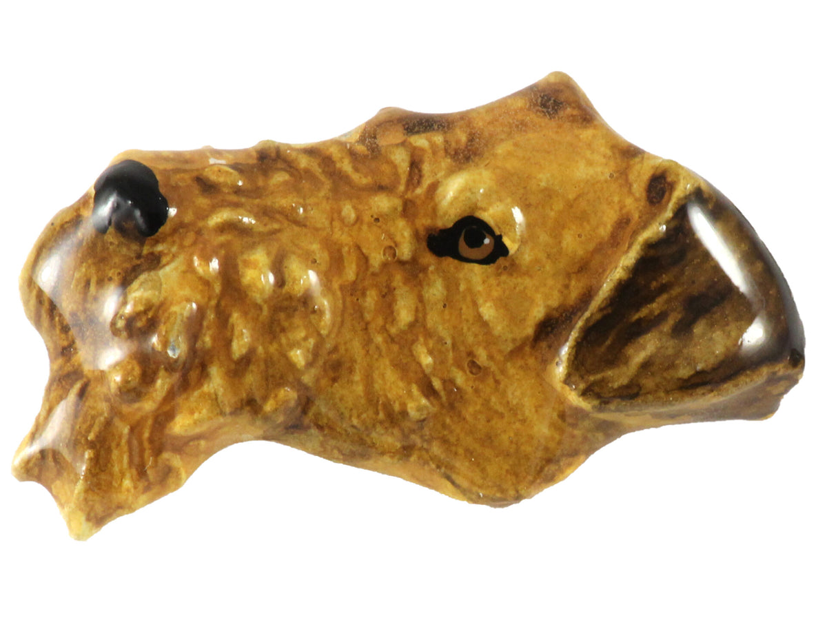 Airedale Terrier Dog Head Pin D002