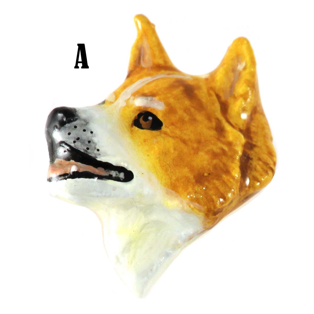 Akita Dog Head Pin D004