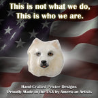 American Eskimo Dog Head Pin D010
