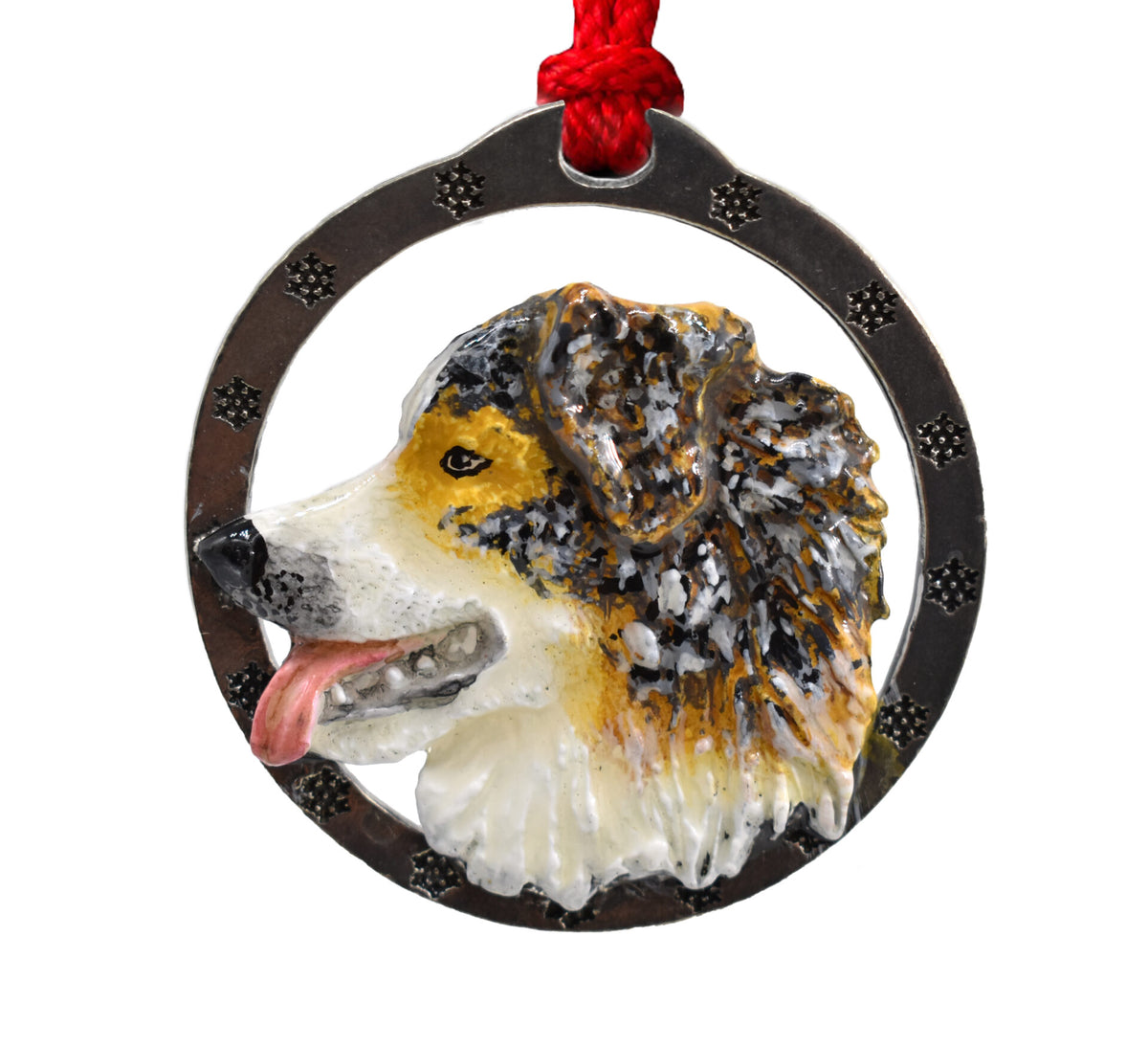 Austrailian Shepherd Christmas Ornament D016OR