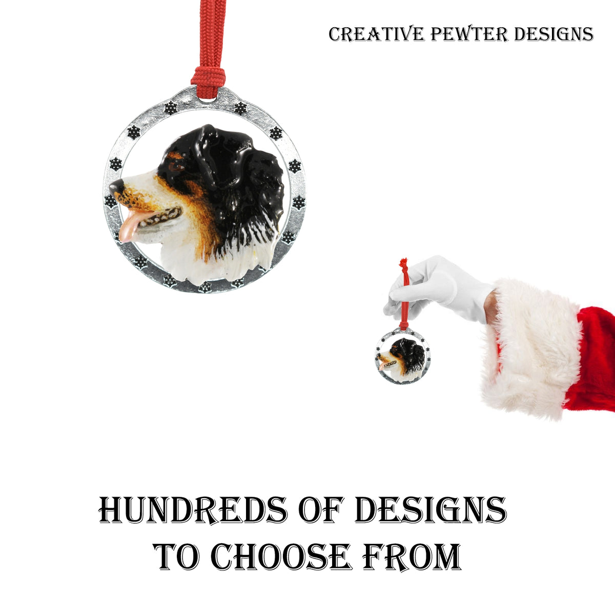 Austrailian Shepherd Christmas Ornament D016OR