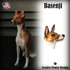 Basenji Dog Head Pin D018