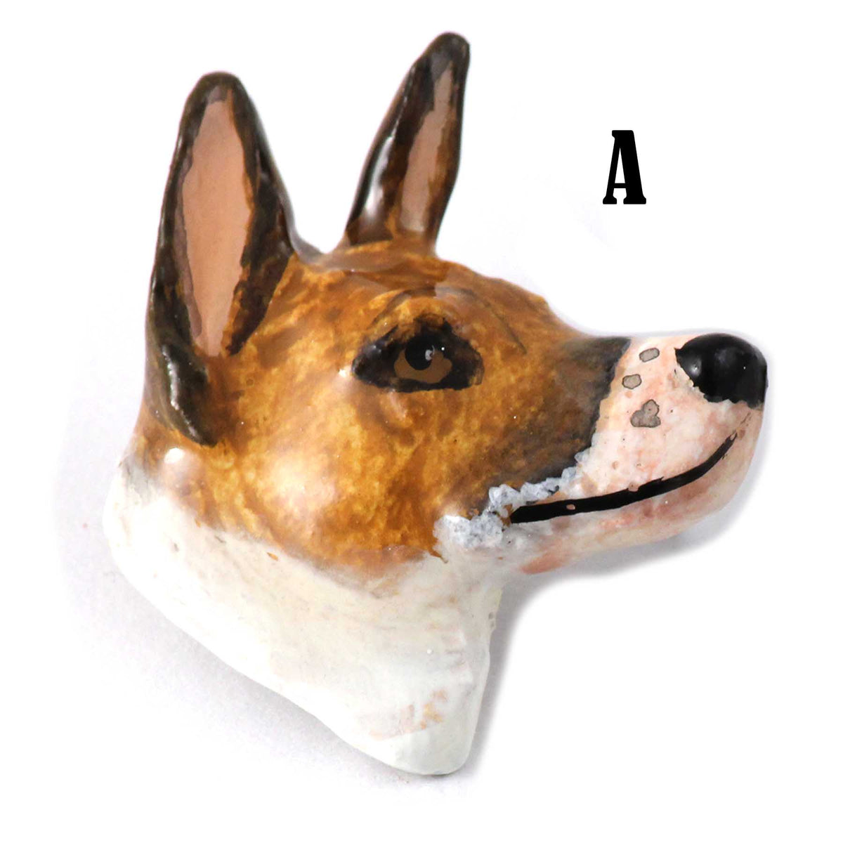 Basenji Dog Head Pin D018