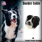 Border Collie Head Pin D030