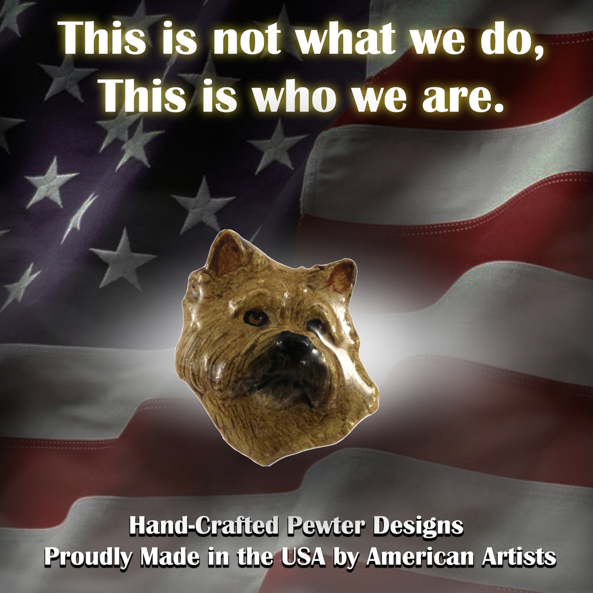 Cairn Terrier Dog Head Pin D042