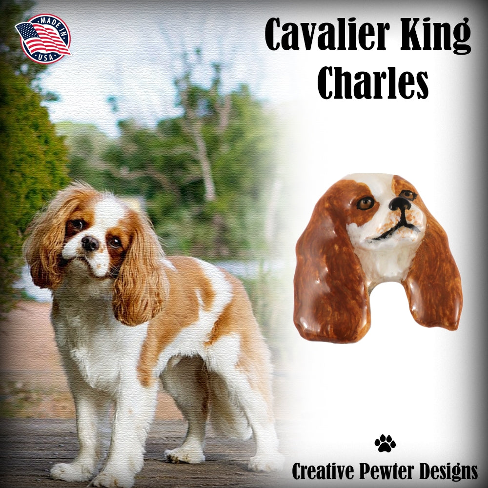 Cavalier King Charles Head Pin D044