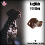 English Pointer Dog Head Pin D076