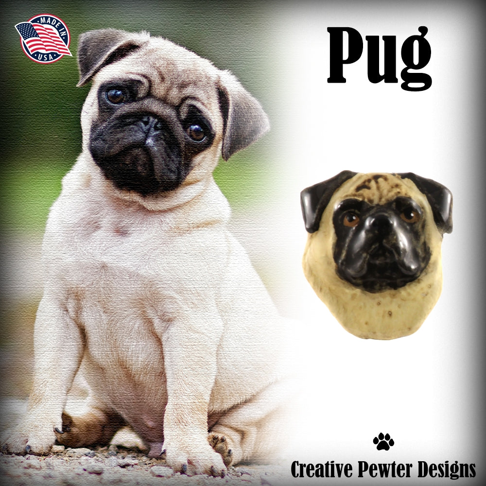Pug Head Pin D148