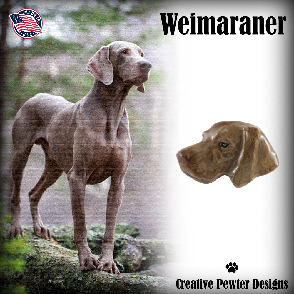 Weimeraner Dog Head Pin D176