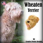 Wheaten Terrier Dog Head Pin D180